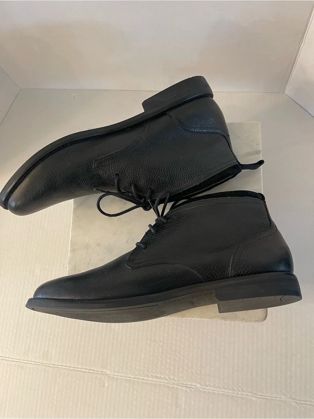 Cole Haan Black Leather Chukka Boots